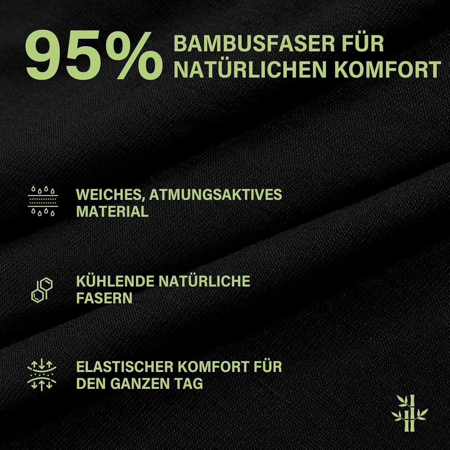 Detalle 2 de Bambusfaser-Boxershorts für Herren, PUTUO