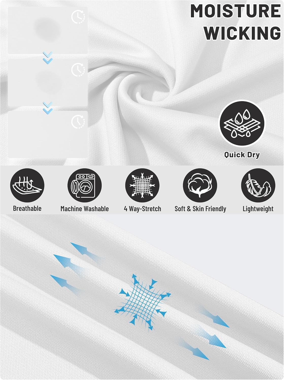 Detalle 1 de Long sleeve quick-dry polo shirt