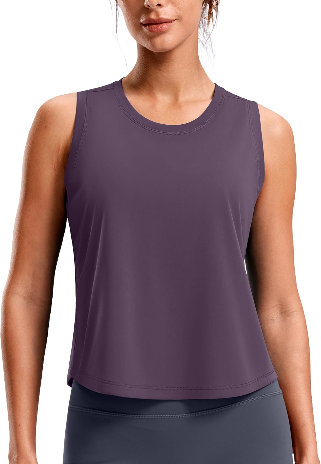 Thumbnail 6 de SANTINY Cropped Workout Tank Top, Racerback