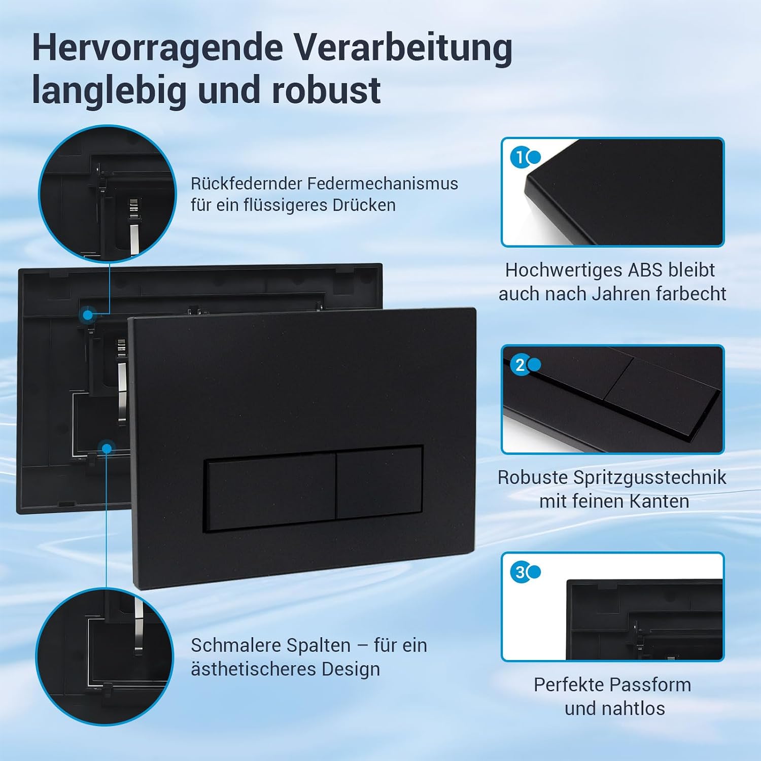 Detalle de Mendorio WC Drückerplatte 245 × 164 mm 🚽