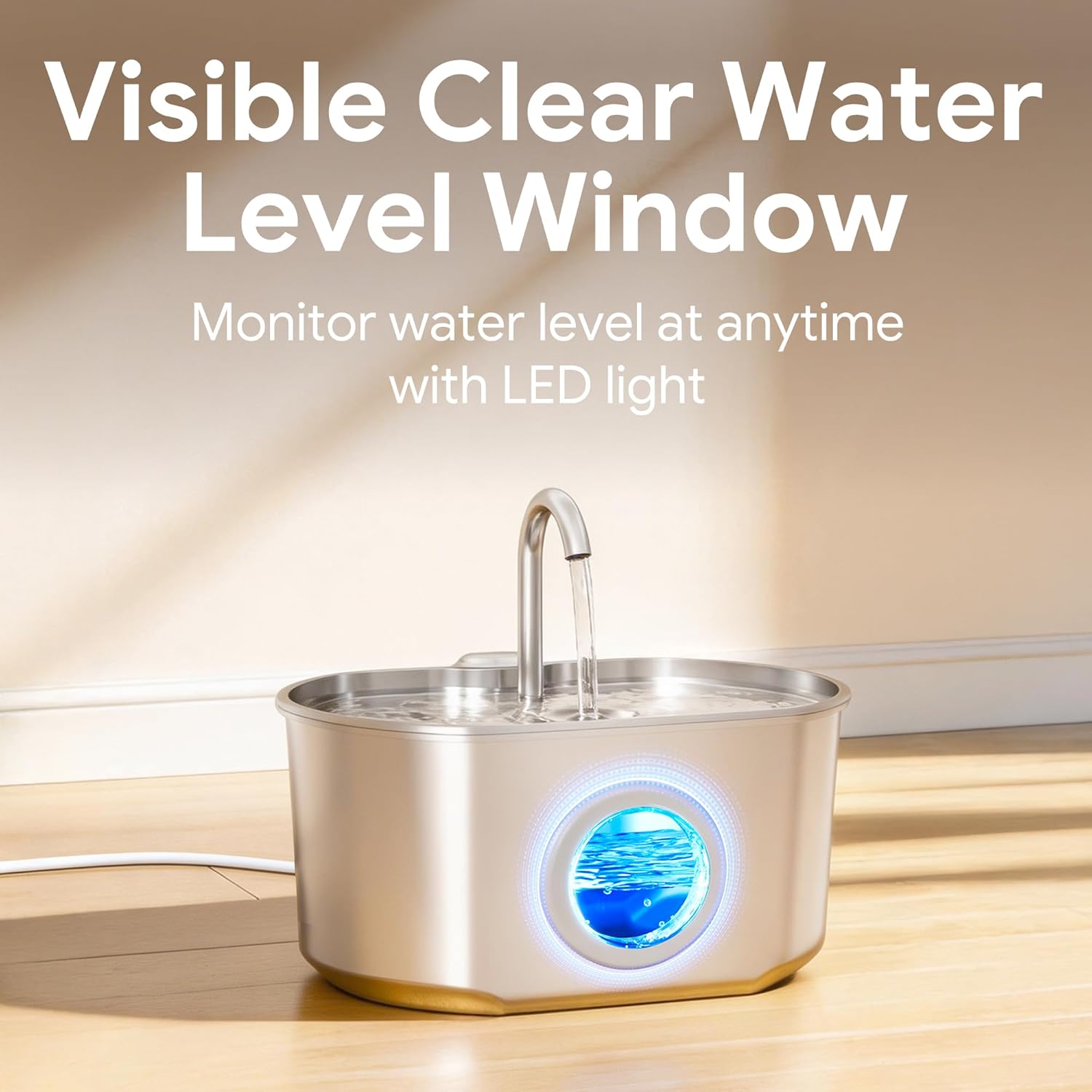 Thumbnail 5 de Neareal Cat Water Fountain Stainless Steel 73oz/2.2L