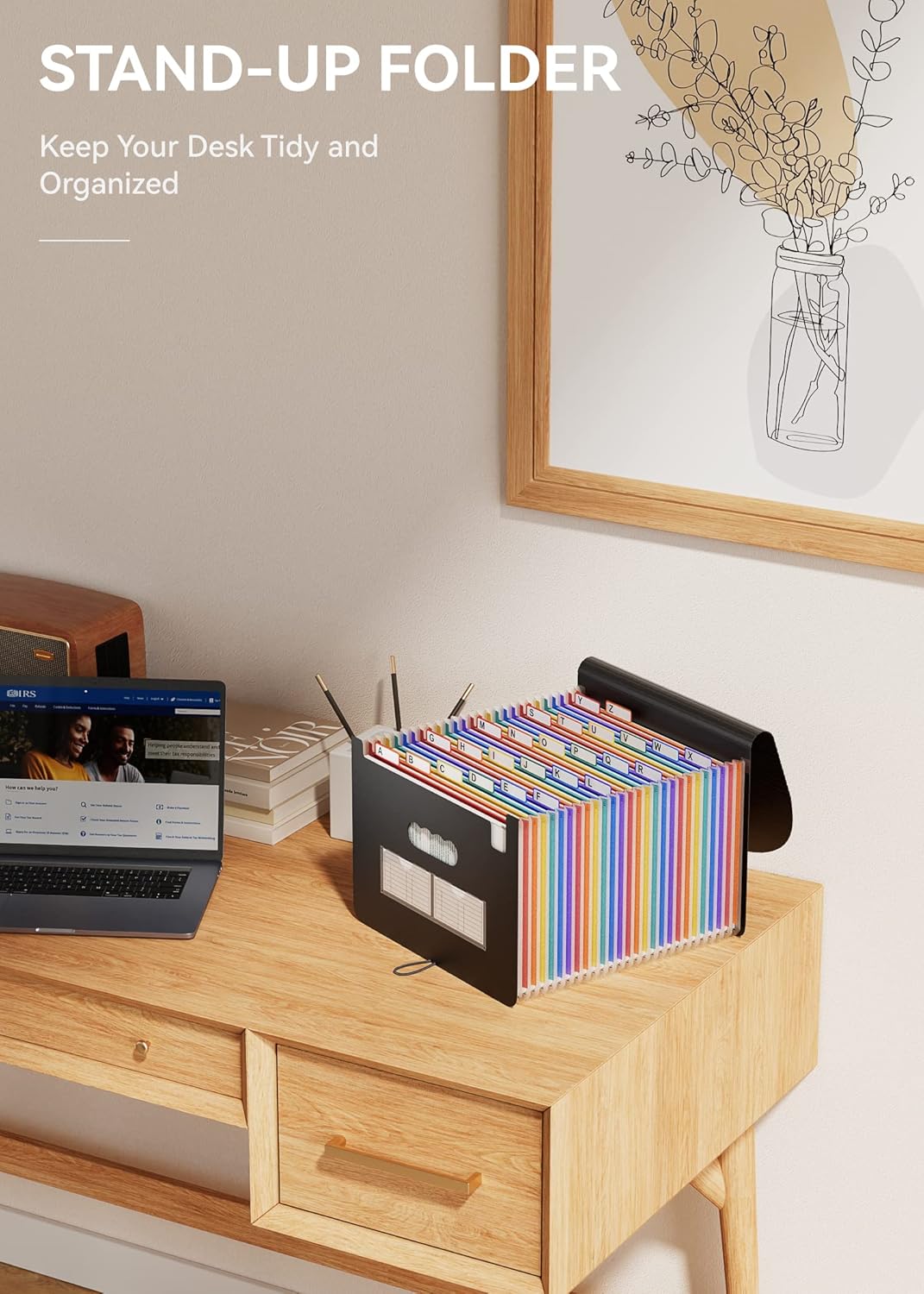 Thumbnail 6 de ABC life Expanding File Folder – 26-pocket A4 accordion document organiser for home, office and school