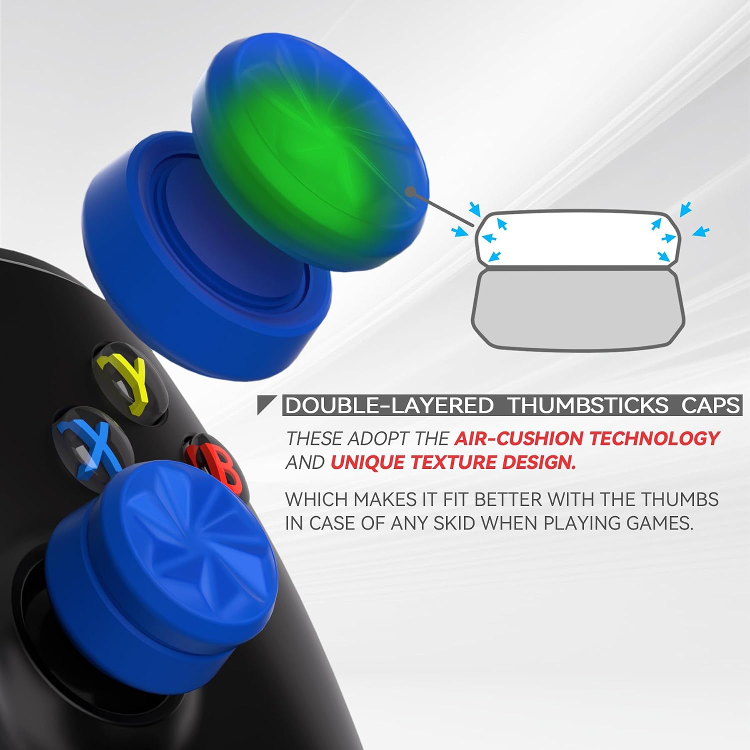 Thumbnail 5 de PlayVital 3 Height Hurricane Thumb Grips for controllers