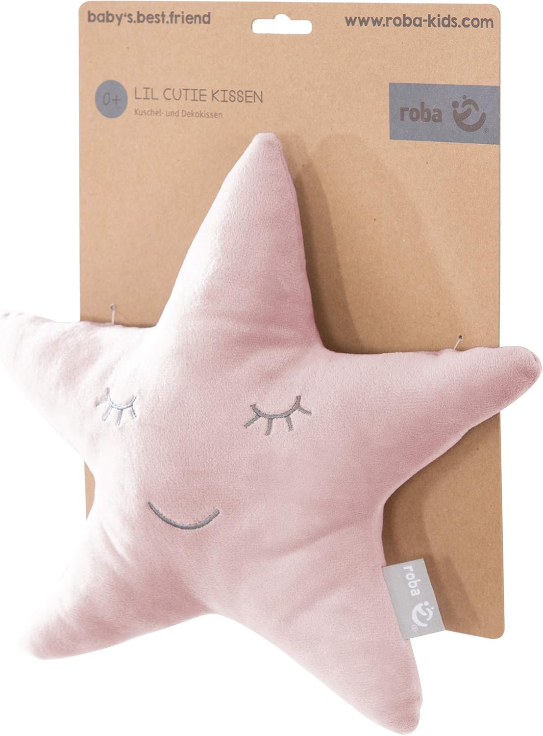 Detalle de roba Cuscino a Forma di Stella roba Style - Rosa, morbido e imbottito per la cameretta