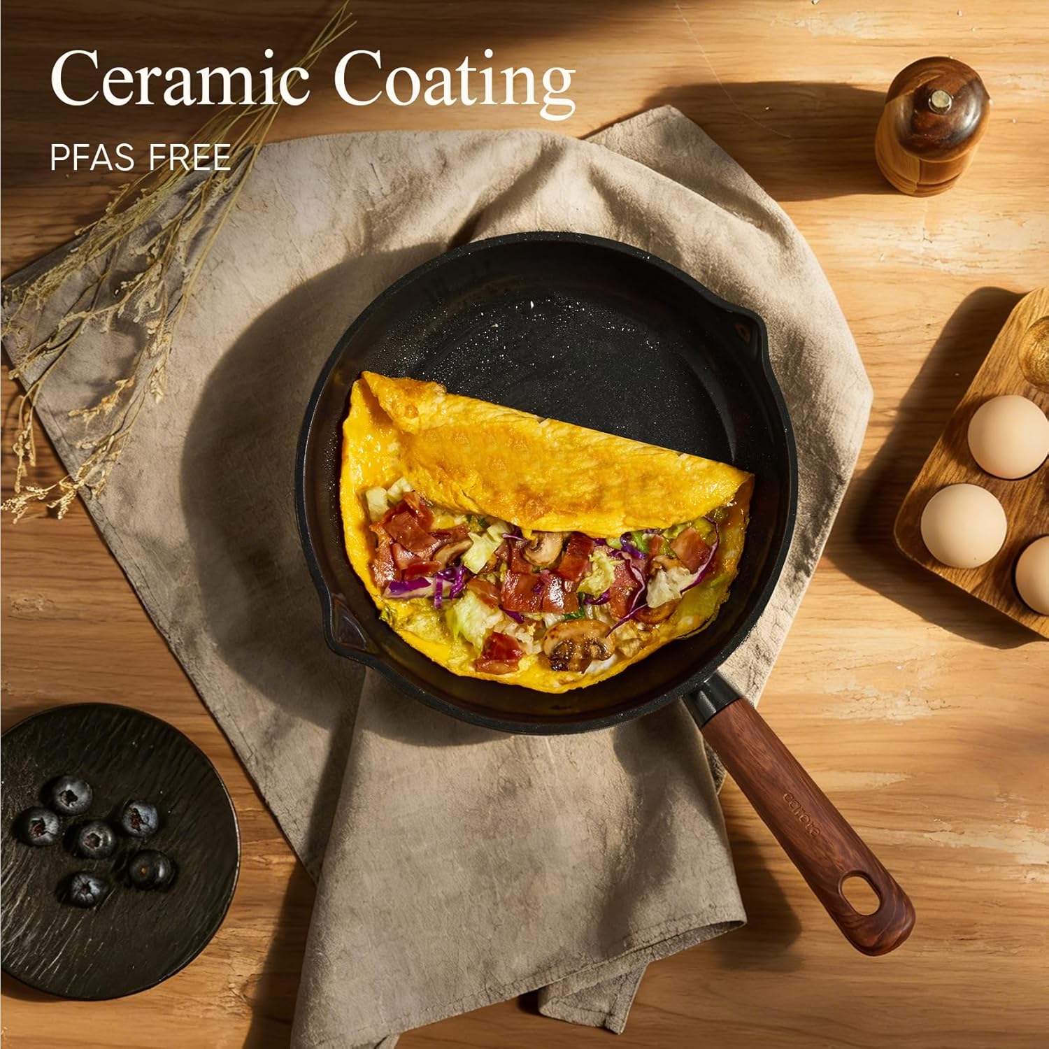 Thumbnail 2 de CAROTE 21pcs Cookware Set: Nonstick Ceramic Pans & Pots, PFAS/PTFE Free