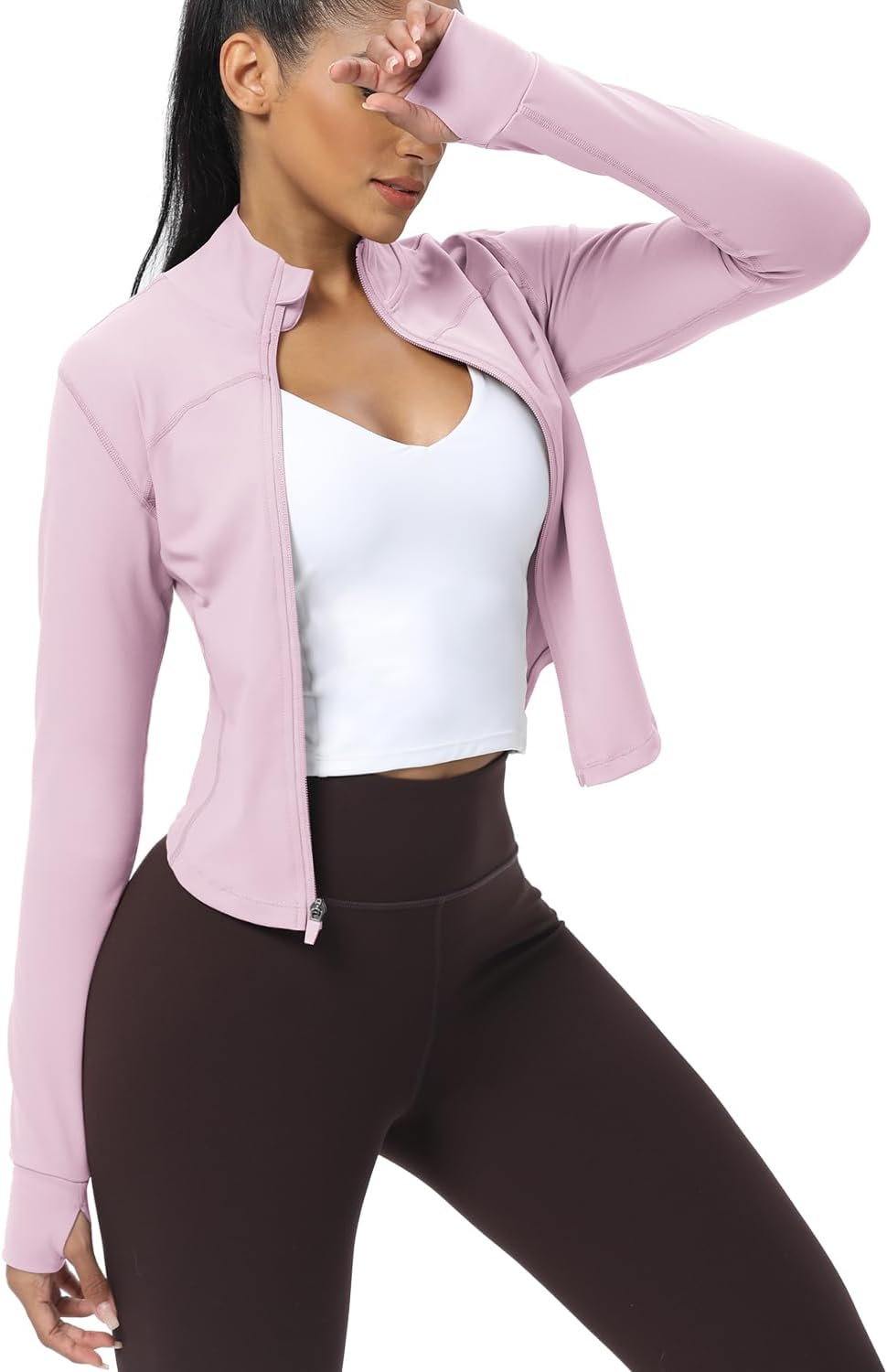 Detalle de AVGO Women's Cropped Running Jacket, Nylon-Lycra
