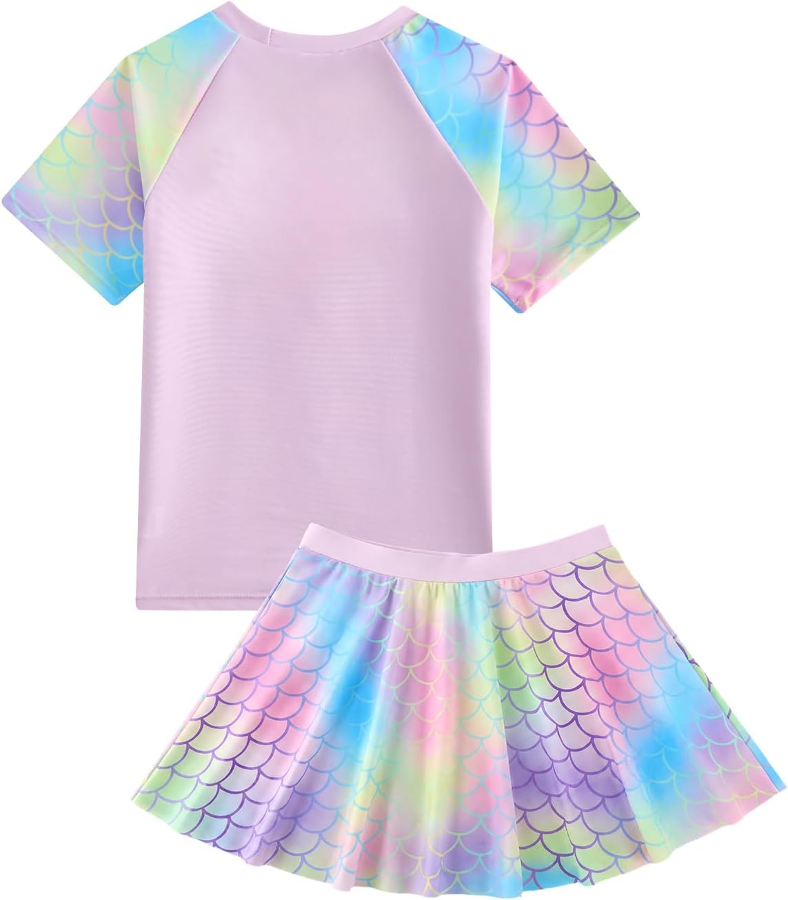 Thumbnail 1 de JiAmy Girls Swimwear Two Piece Set with Mermaid Design and UV Protection (3–8 Years)