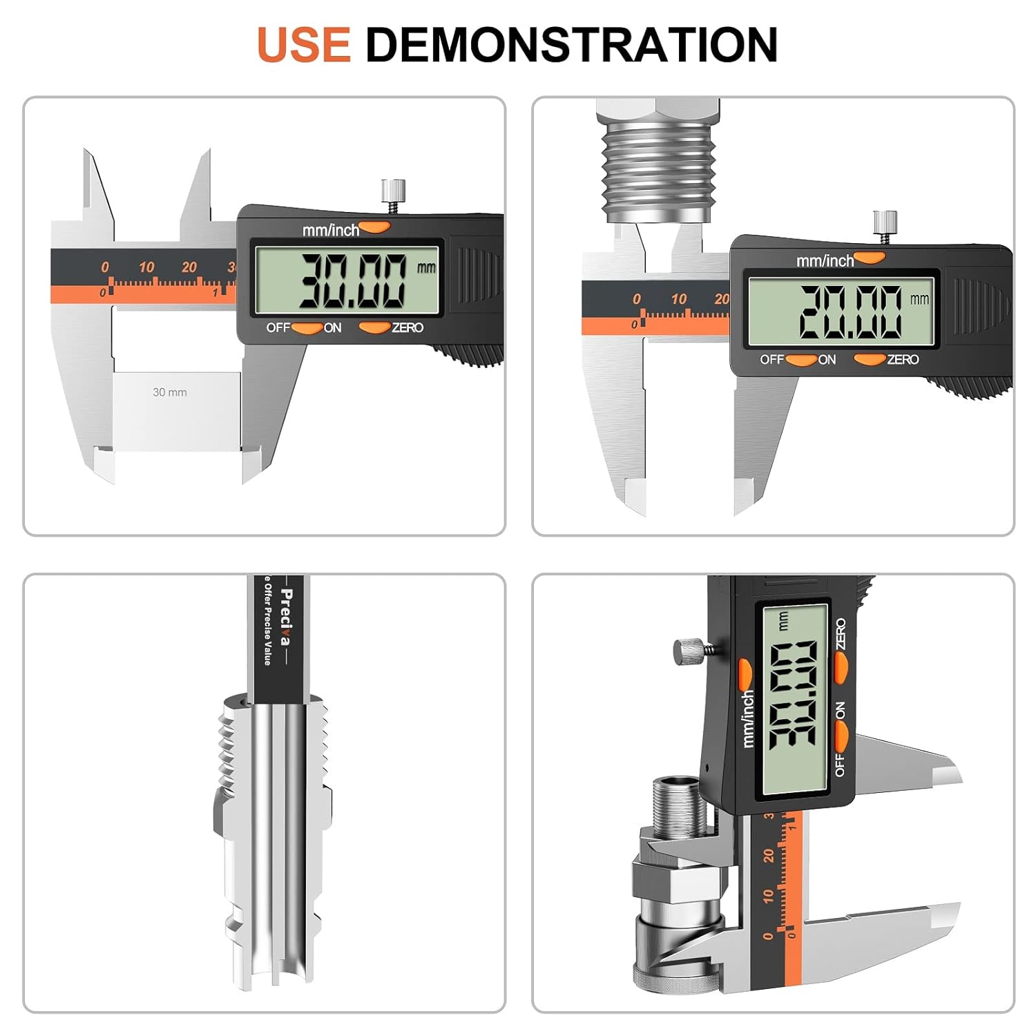 Thumbnail 6 de Preciva 150mm digital vernier caliper