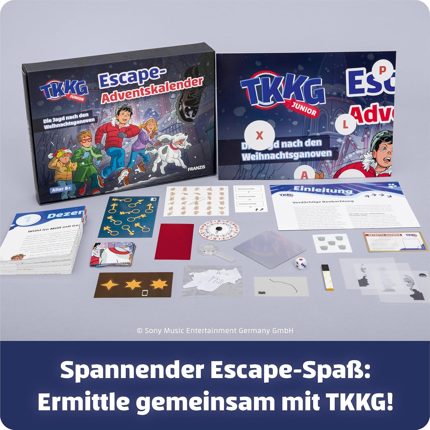 Thumbnail 1 de FRANZIS 67240 TKKG Junior Escape-Adventskalender: Die Jagd nach den Weihnachtsganoven