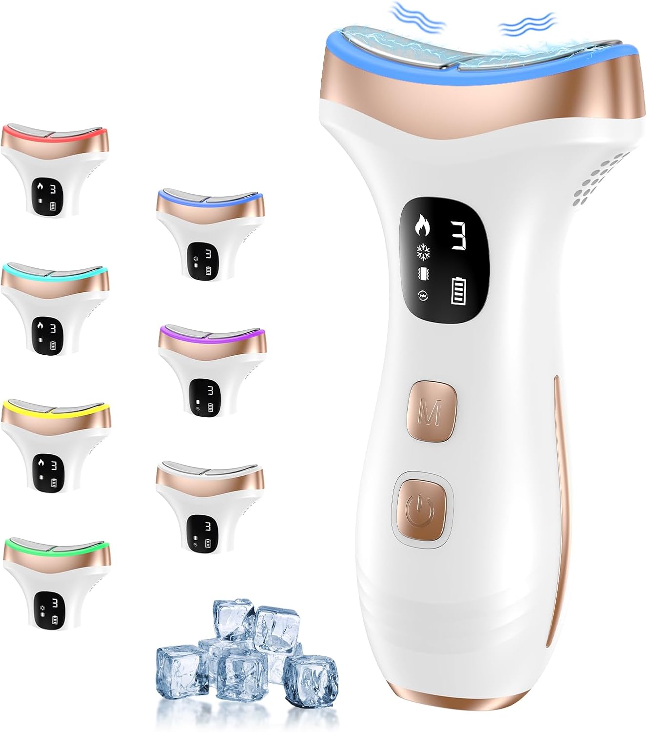 Detalle de PKBD EMS LED face massager heat 45°C