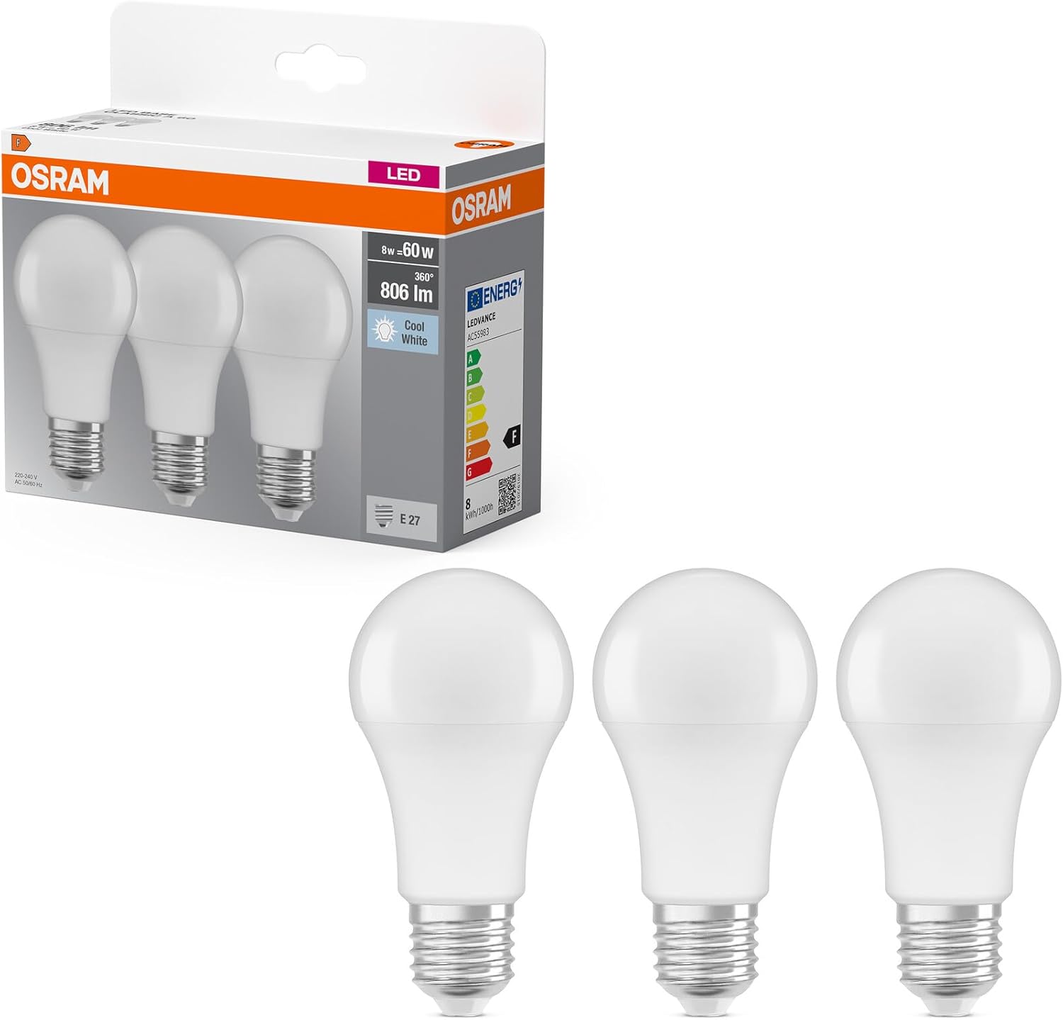 Thumbnail 6 de Osram Lámpara LED Classic A E27, 100W - Paquete de 3