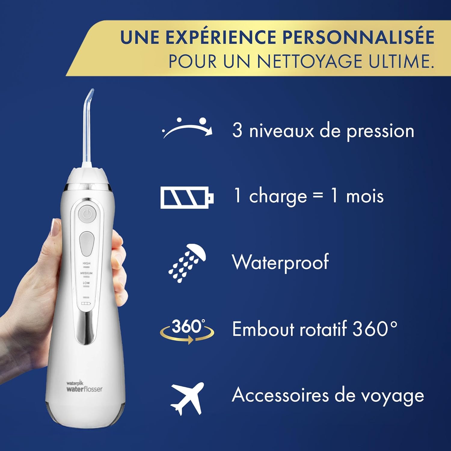 Thumbnail 4 de Waterpik Advanced WP-580EU hydropulseur sans fil 🦷