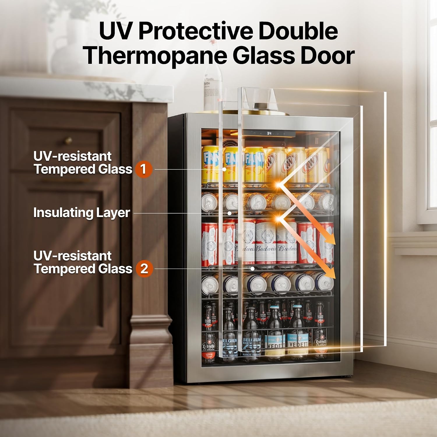Detalle de Ca'Lefort beverage refrigerator 4.59 cu. ft.