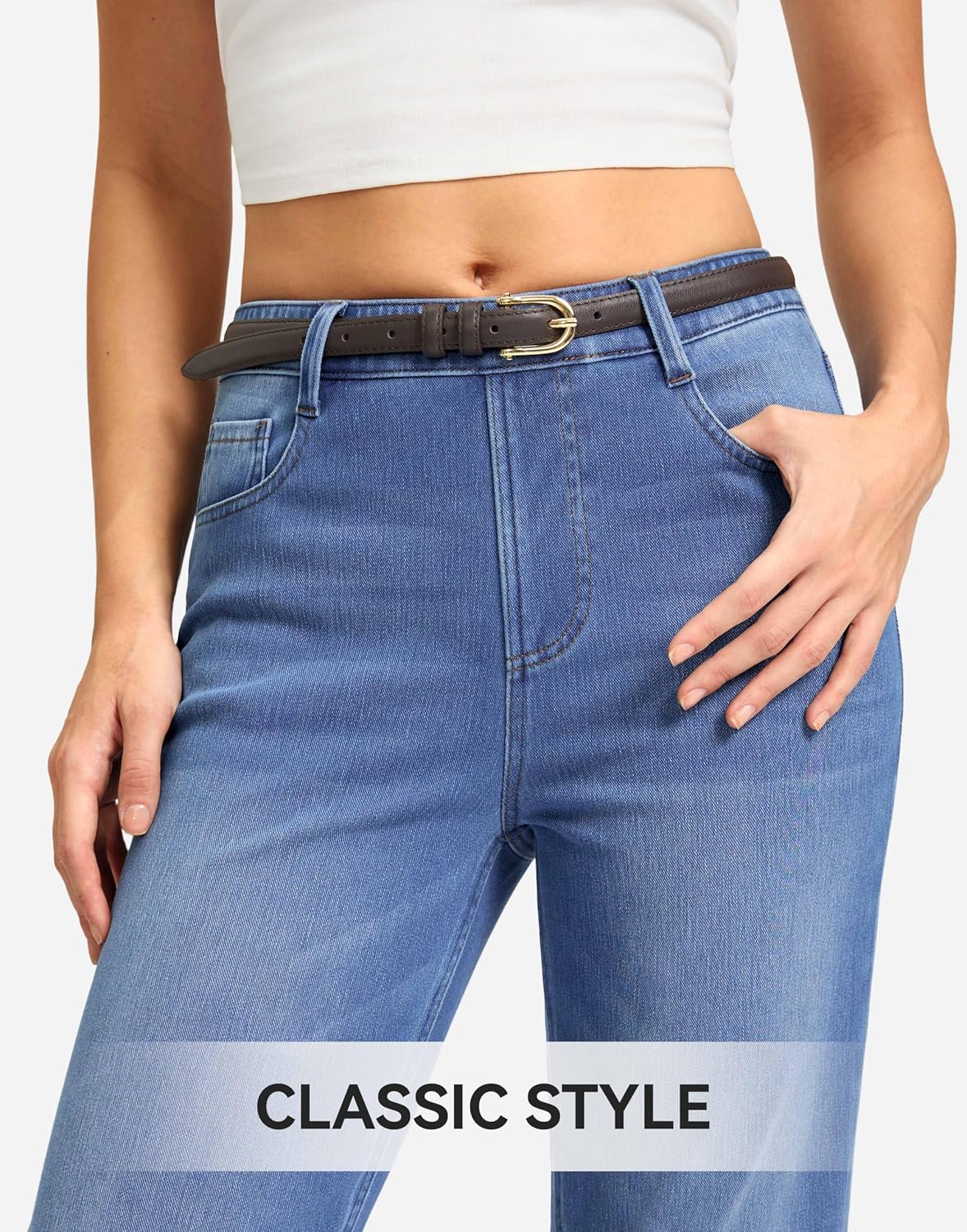 Thumbnail 5 de Rammus Women's Pull-On Straight-Leg Jeans, High-Waisted Stretch Denim