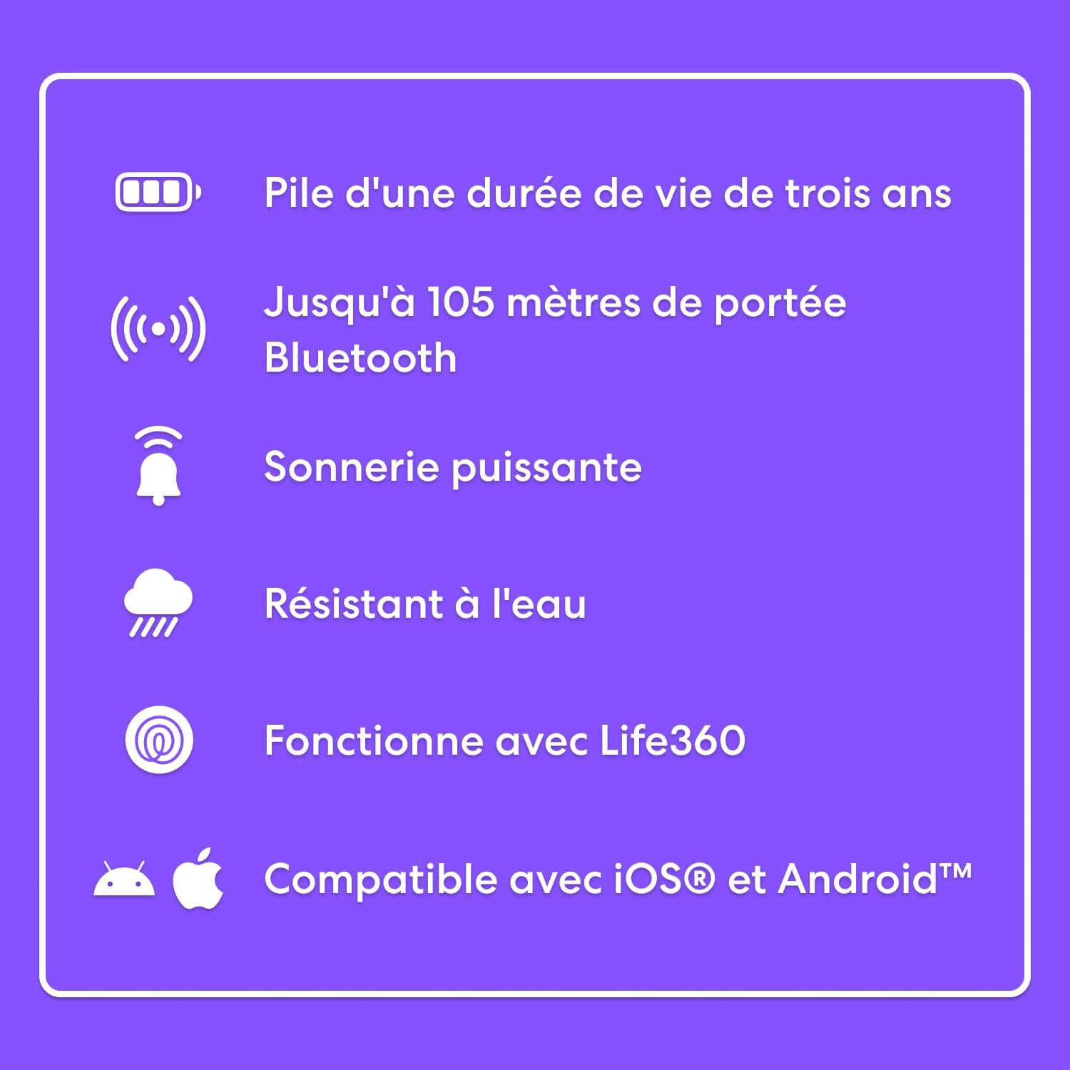 Thumbnail 6 de Tile by Life360 Essentials lot de 4 trackers Bluetooth (Mate/Slim/Sticker) pour clés, portefeuilles et télécommandes