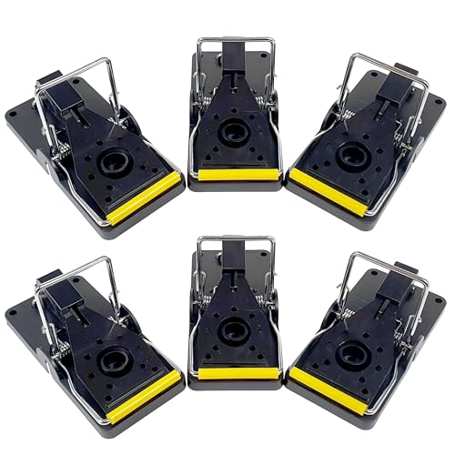 Roshield 6 pièges à souris réutilisables – kit efficace et sensible pour l’intérieur et l’extérieur