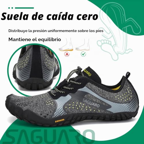 Thumbnail 5 de SAGUARO Zapatillas Barefoot Minimalistas para Hombre y Mujer – Modelo Negro 39 EU