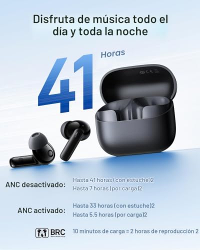 Thumbnail 4 de Baseus EP10 NC: Auriculares in-ear con ANC, 41 h y grado IP55 para deporte y viaje