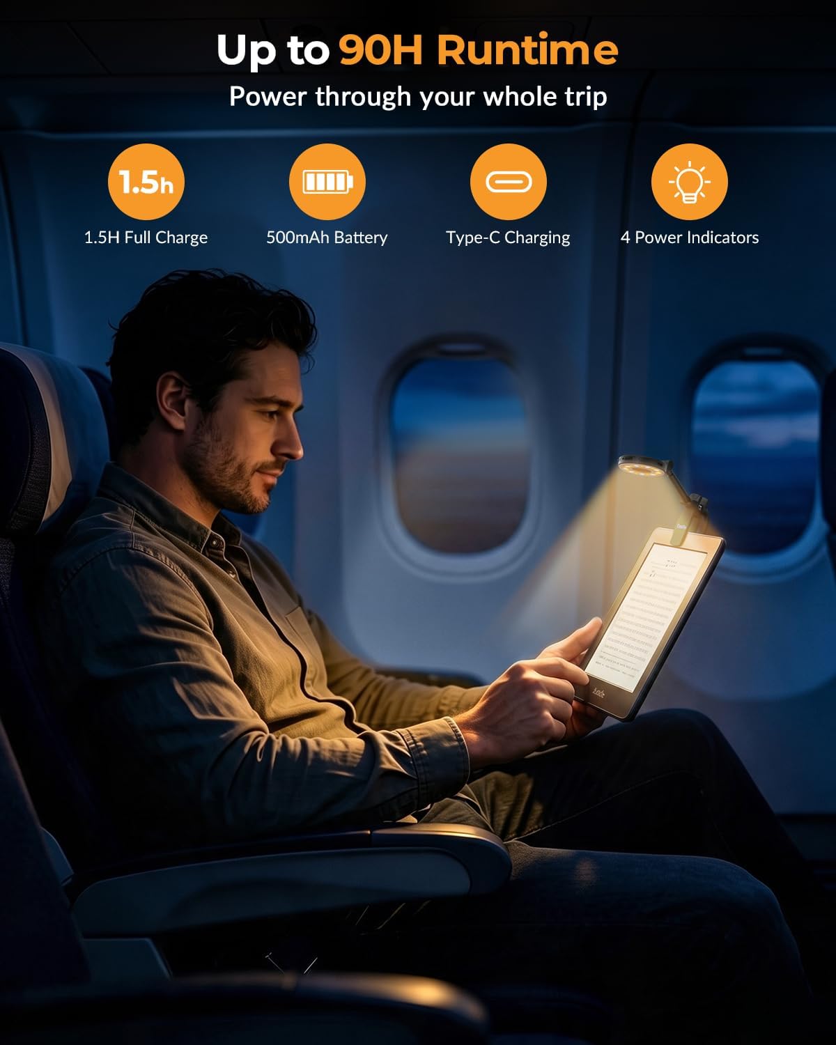 Thumbnail 6 de Clip-On Book Light with 18 LEDs