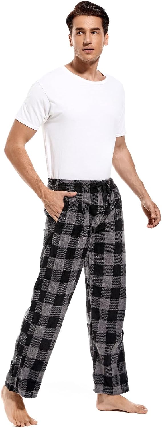 Thumbnail 6 de DG Hill Men’s Pajama Pants — Fleece Plaid Lounge Bottoms with Pockets (1-Pack or 3-Pack)