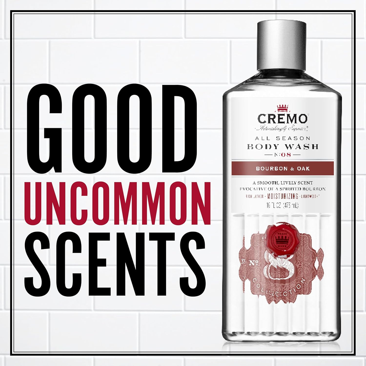 Detalle de CREMO BAGNODOCCIA CORPO BOURBON & QUERCIA – Gel doccia schiumoso e idratante, 473 ml
