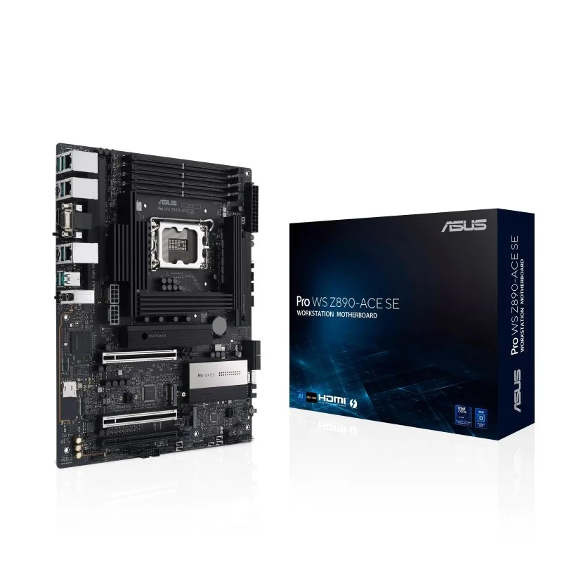 Detalle de ASUS PRO WS Z890-ACE SE: placa base workstation con DDR5 y Thunderbolt 4 para uso profesional