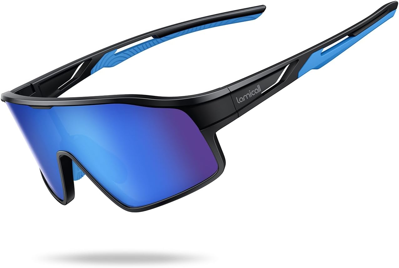 Lamicall Kinder-Fahrradbrille Sportbrille Sonnenbrille (22 g TR-90) mit UV400 und polarisierenden TAC-Linsen