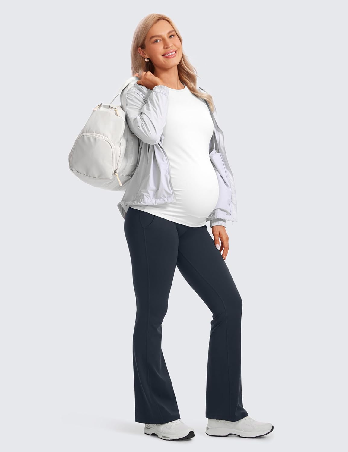 Thumbnail 2 de CRZ YOGA Butterluxe Legging Évasé de Maternité avec Poches - 79 cm
