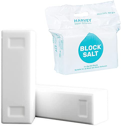 Detalle de Harvey Block Salt for Water Softeners – Original Pure Grade A Salt, 3 Bags (6 Blocks)
