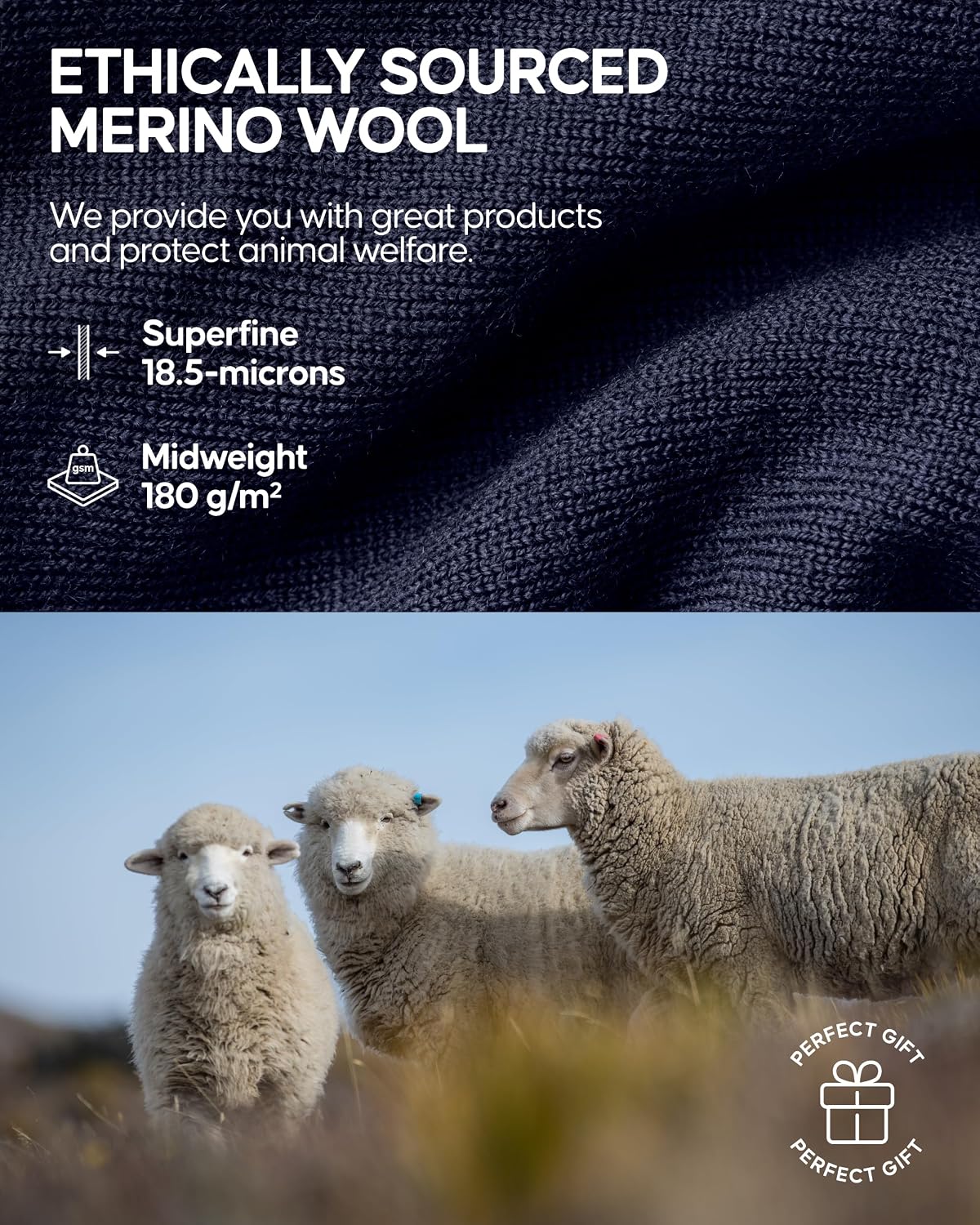 Thumbnail 4 de DANISH ENDURANCE Merino Wool Base Layer Set 180g