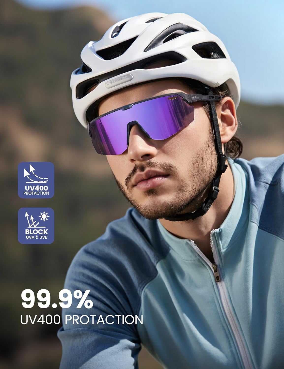 Detalle 2 de Lamicall Polarized Sports Sunglasses with TAC Lenses