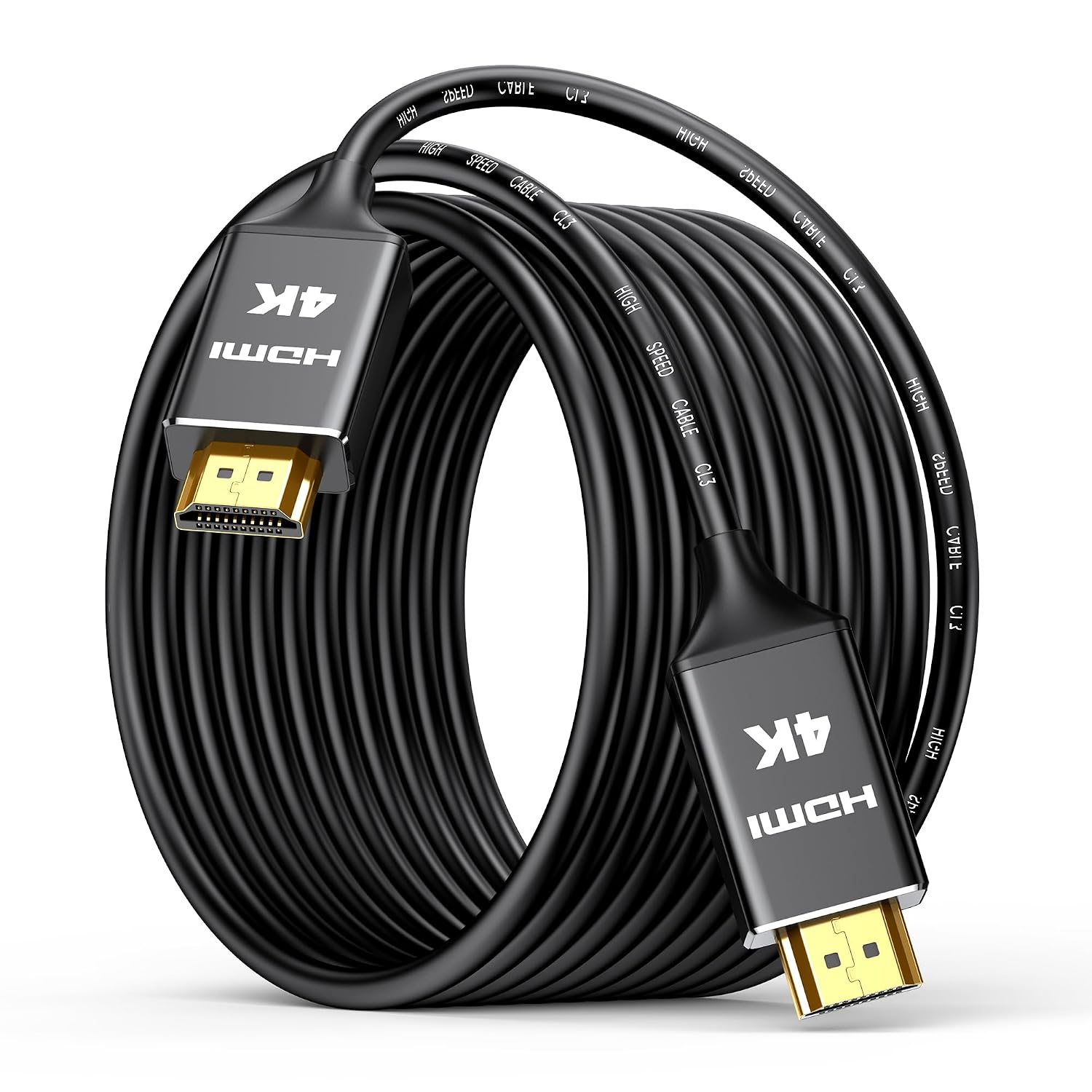 Detalle de Highwings 4K Long HDMI Cable 12M — In-Wall CL3 Rated HDMI Cable 2.0