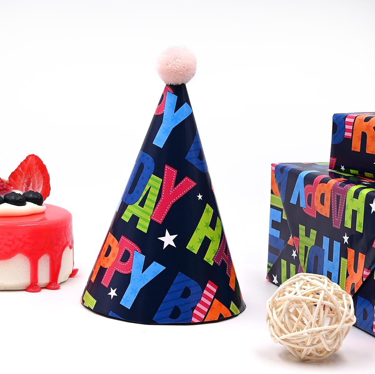 Thumbnail 4 de ADQUATOR 10m×43cm Happy Birthday wrapping paper