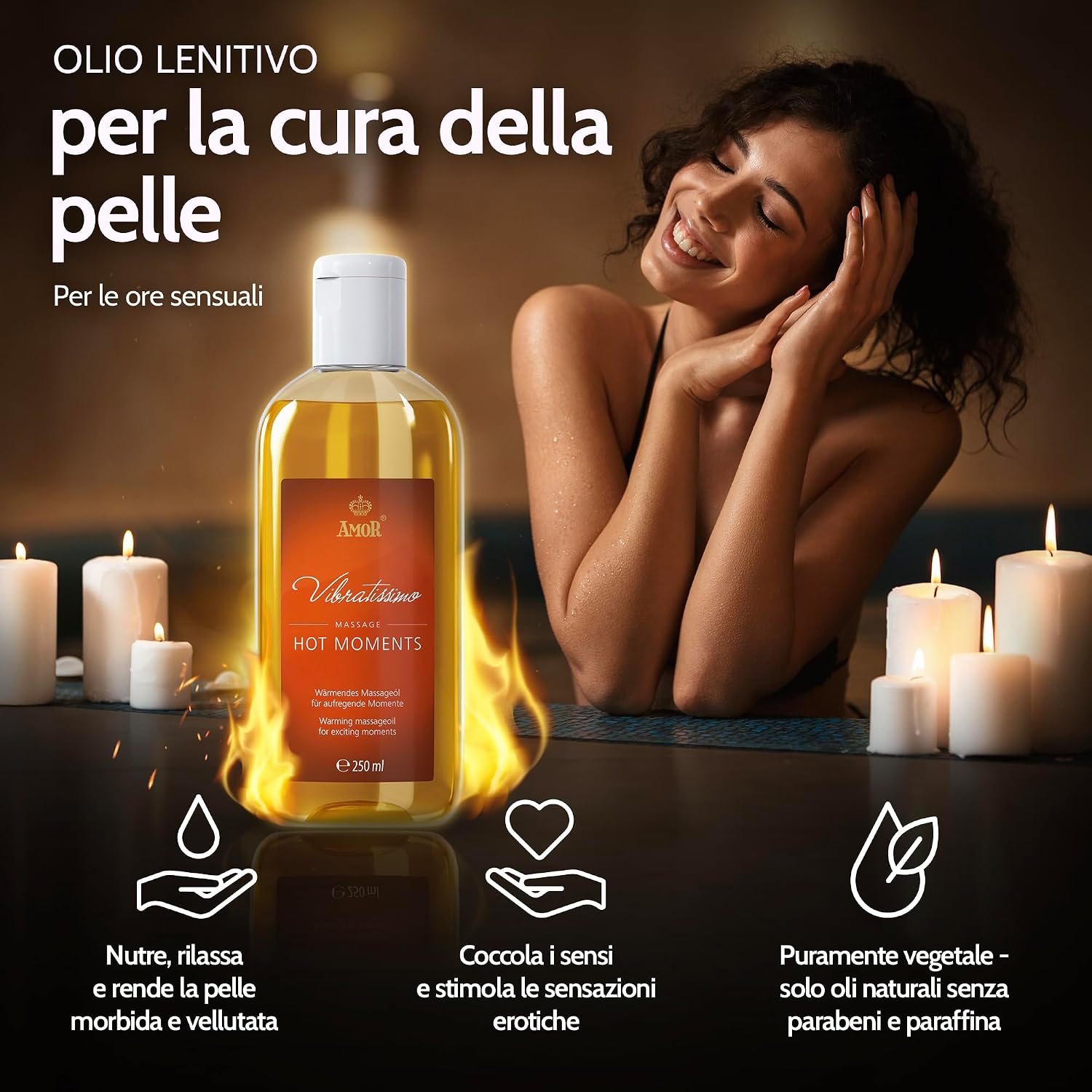 Detalle de Vibratissimo Hot Moments 250 ml
