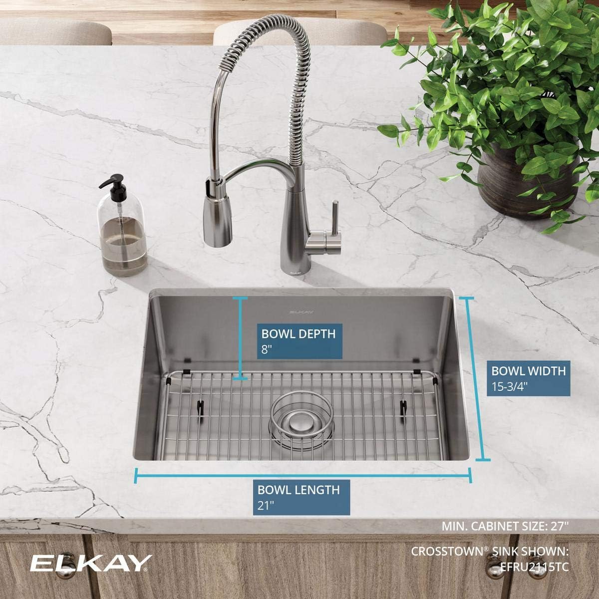 Detalle 2 de Elkay EFRU2115TC Évier
