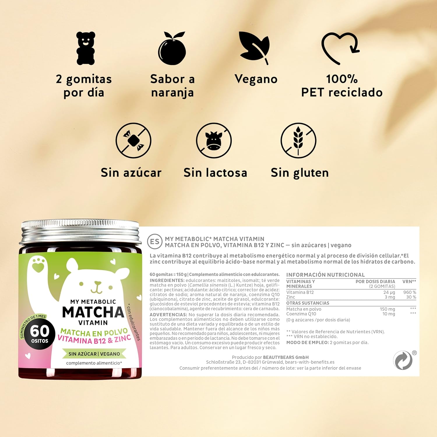 Thumbnail 6 de Gominolas para el metabolismo Bears with Benefits 🍬