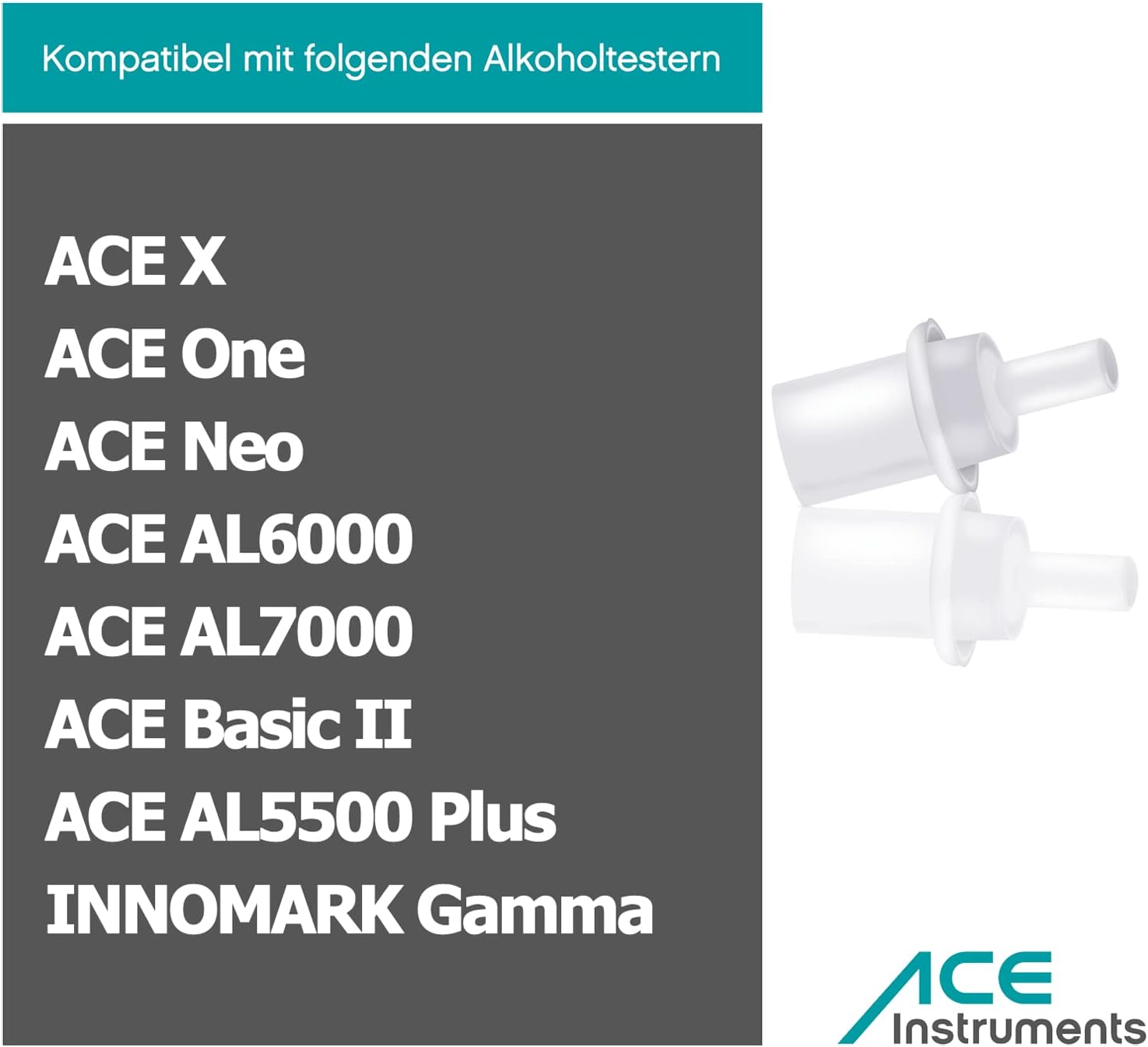 Detalle 2 de ACE Embout hygiénique 25 pièces pour alcootest
