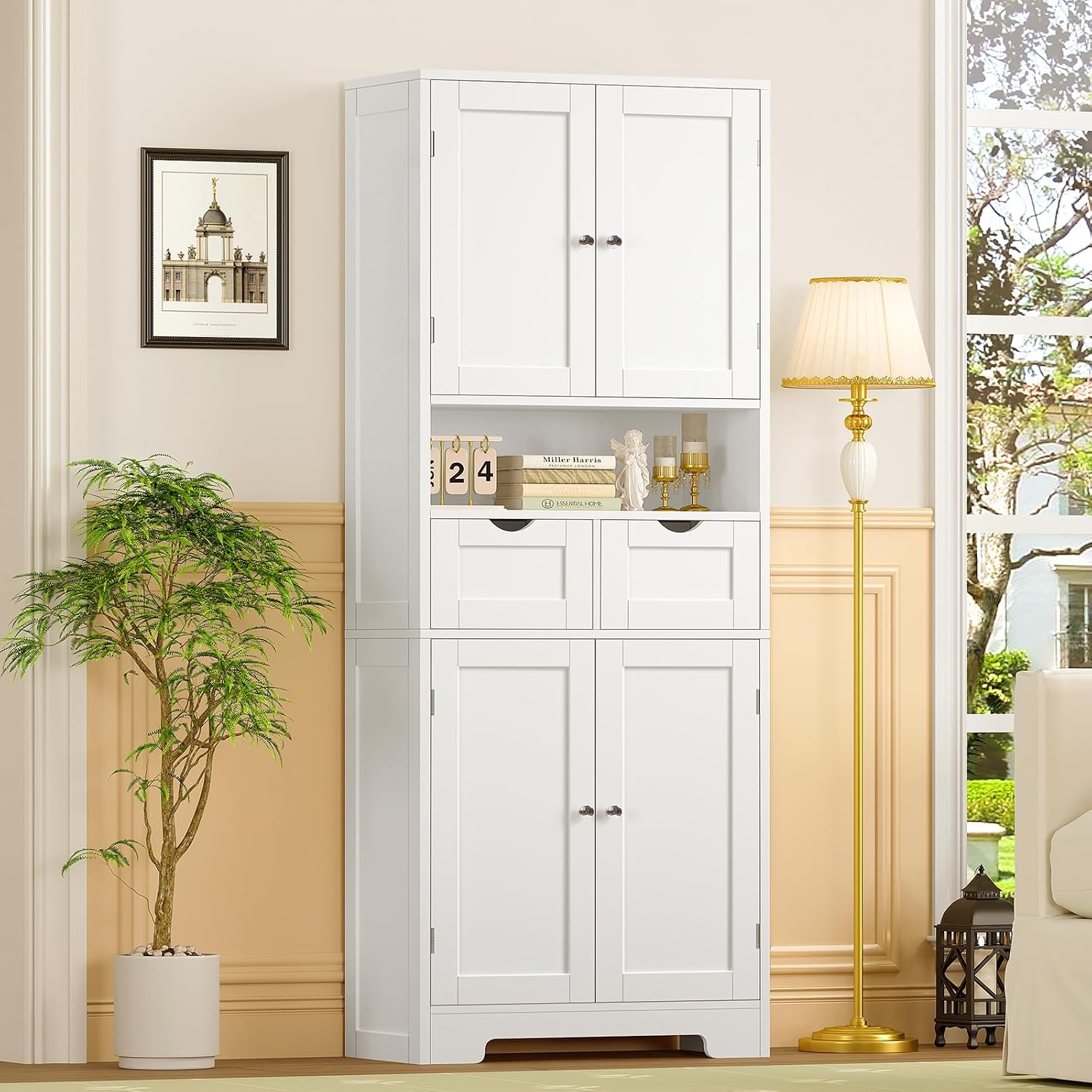 Thumbnail 6 de TEENFON Pantry Cabinet 63.4" H