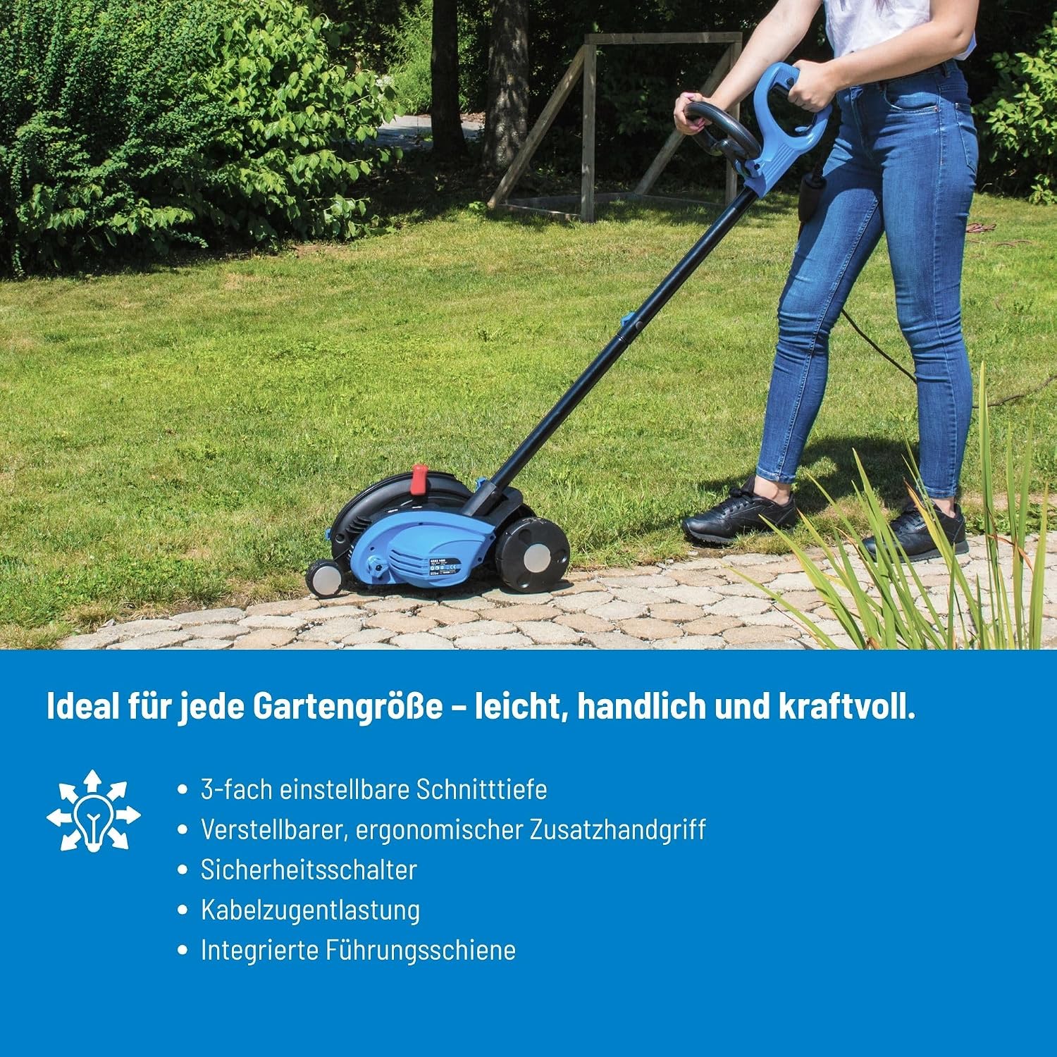 Thumbnail 4 de Güde GRKS 1400 elektrische graskantensnijder, 19 cm en 3 wielen