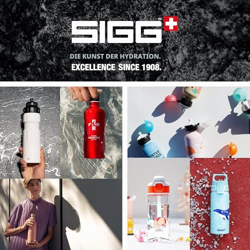 Detalle 2 de Sigg WMB ONE Brave Lion – Alu Trinkflasche Kinder 0,6 L, Moosgrün, auslaufsicher, BPA-frei, klimaneutral