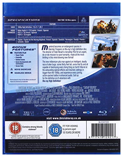 Thumbnail 1 de Starship Troopers [Reino Unido] Blu-ray — Walt Disney