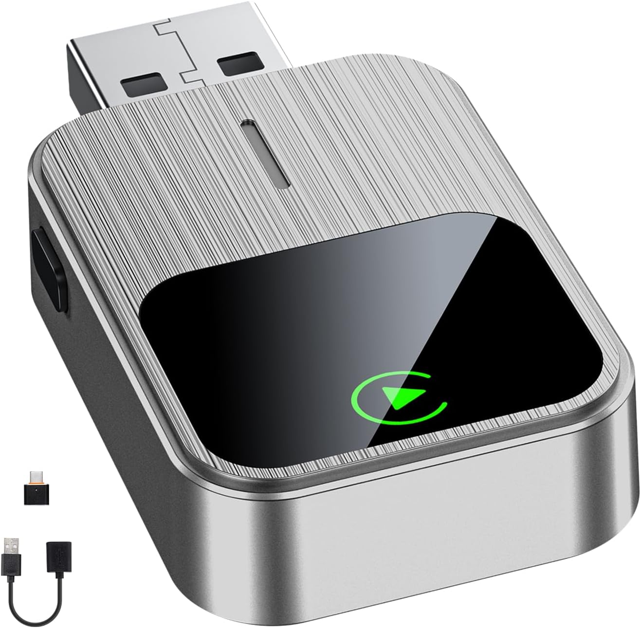 Detalle de SOSECCE Wireless CarPlay Adapter für iPhone (Plug & Play) – kabellose CarPlay-Nutzung im Auto