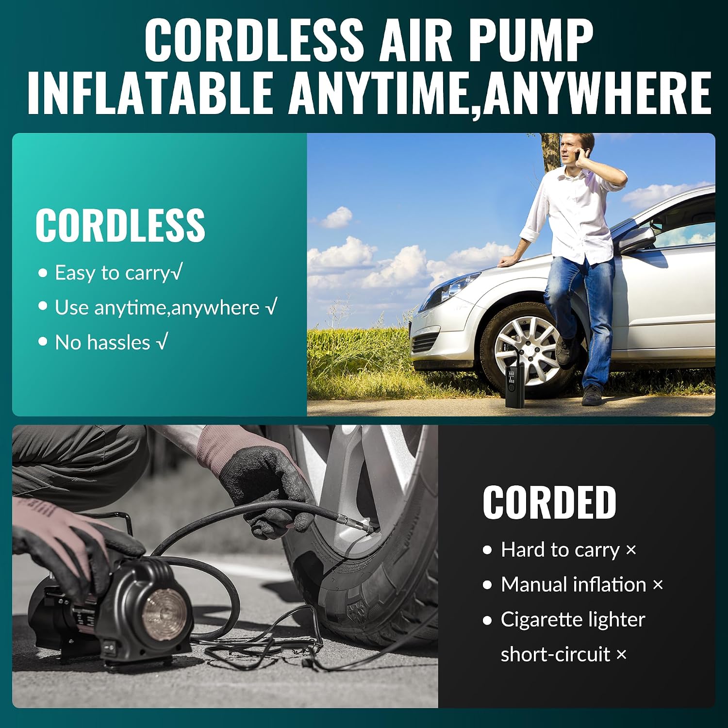 Detalle de Portable Tire Inflator, 180 PSI