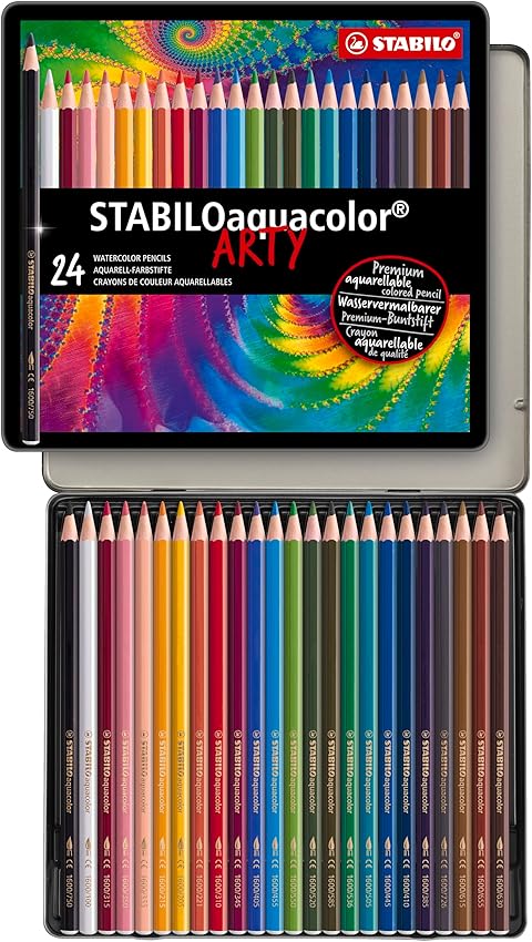 STABILOaquacolor Estuche ARTY 24 Lápices Acuarelables 🎨