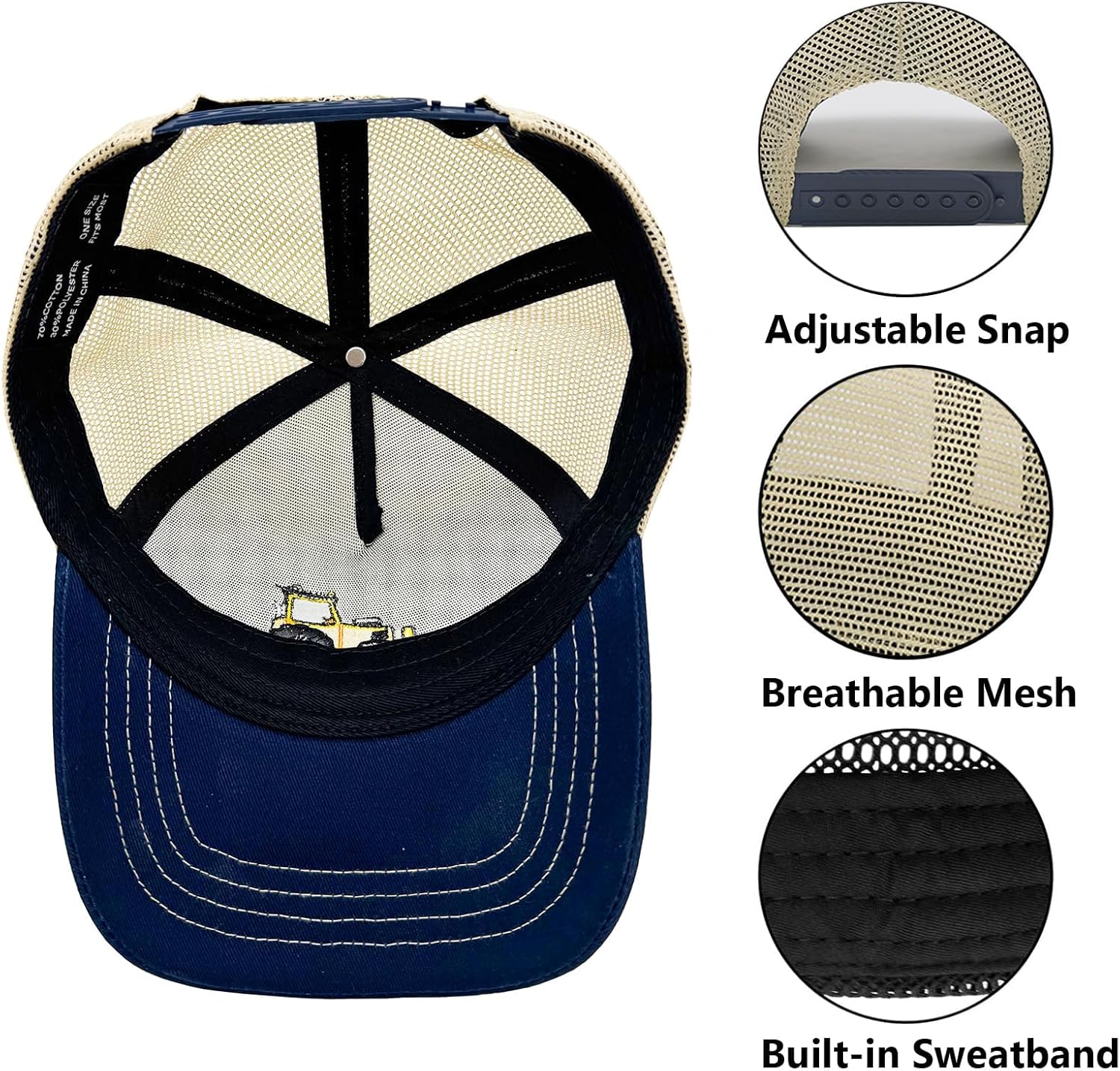 Detalle 2 de WALNOVA Toddler Trucker Hat: Adjustable Mesh Snapback for Ages 2–6