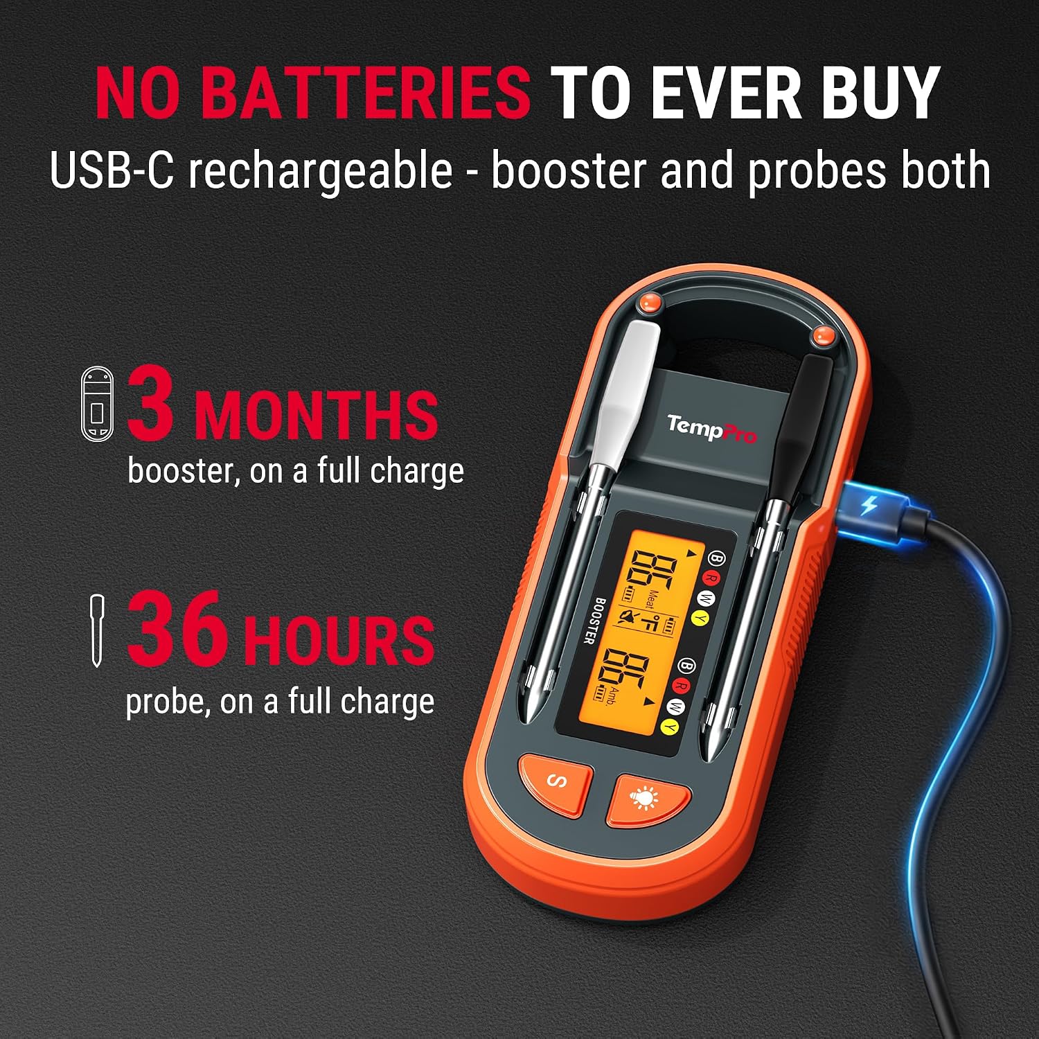 Thumbnail 6 de TempPro Wireless Meat Thermometer