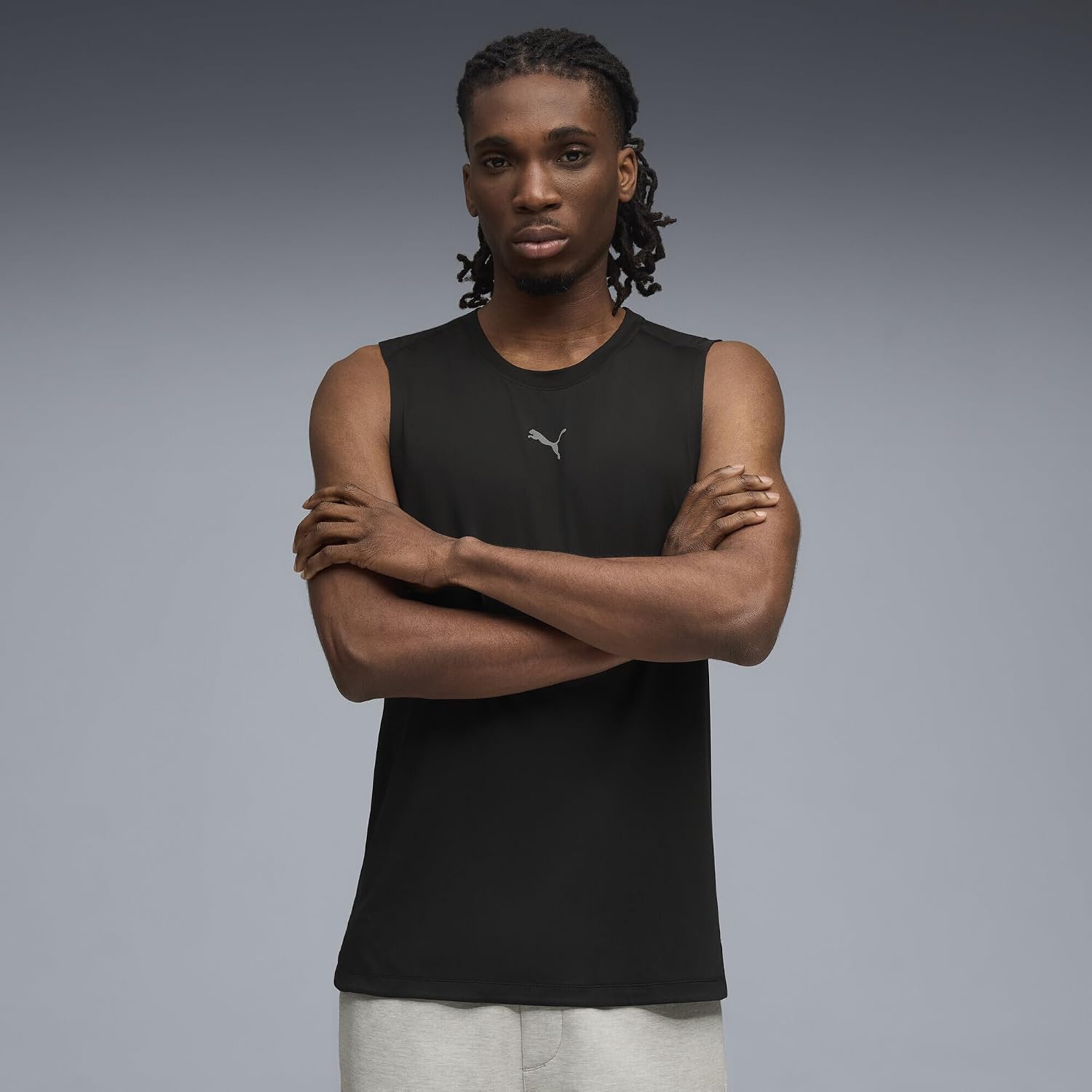 Detalle 2 de PUMA M Cloudspun Tank Tank (1er Pack) – Unisex-Tank für Alltag und Sport