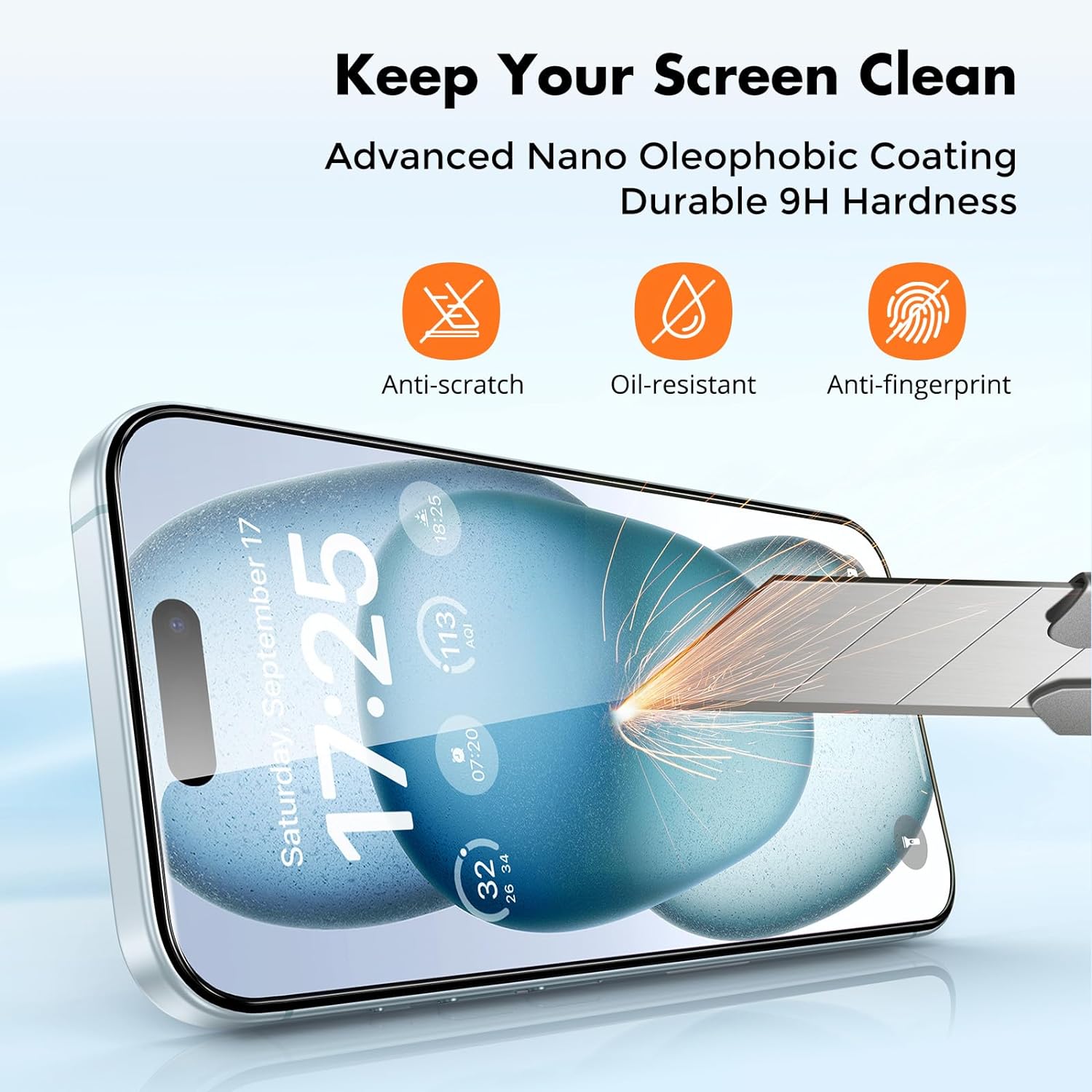 Thumbnail 4 de UNBREAKcable Screen Protector for iPhone 15 3-pack