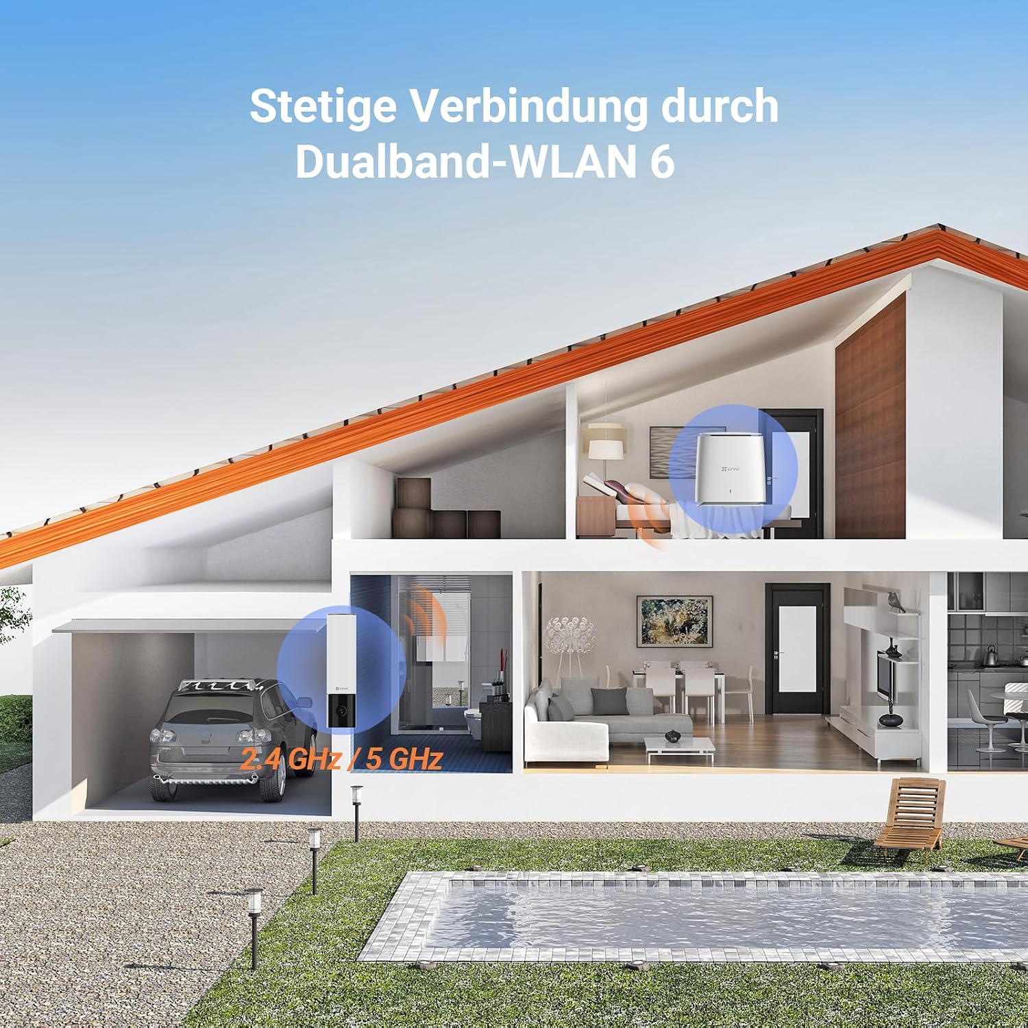 Thumbnail 6 de EZVIZ EL3 4 MP WLAN-Flutlichtkamera