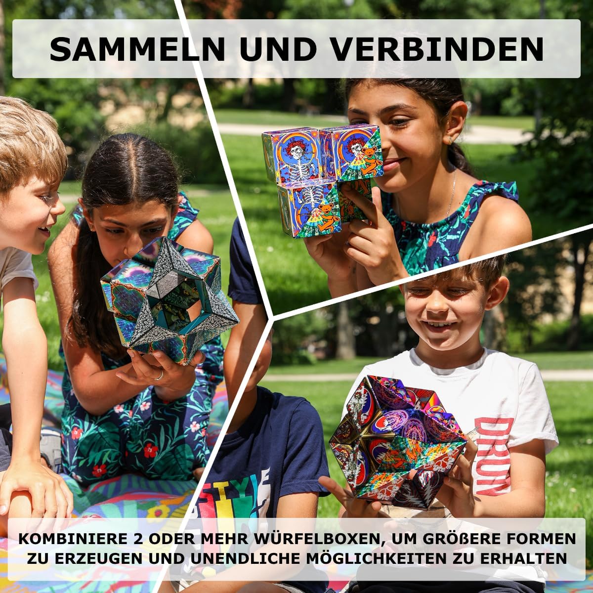 Thumbnail 5 de Shashibo Formwechsel-Box – patentierter Magnet-Würfel mit 36 Seltenerdmagneten und über 100 Formen (Undersea)